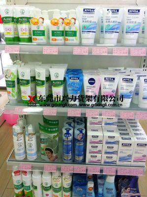 供應(yīng)雙面中島架與時(shí)尚化妝品貨架，廣州貨架批發(fā)一站式采購(gòu)